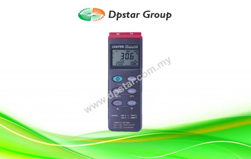Datalogger Dual Input Thermometer – CENTER 306 Series
