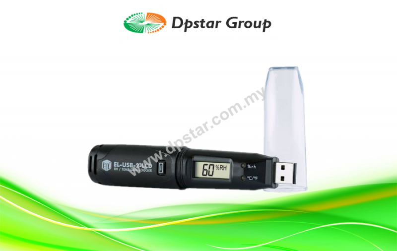 Temperature & Relative Humidity Data Logger With USB And Display - Lascar EL-USB-2-LCD