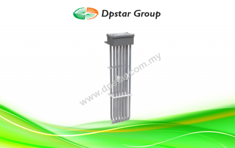 6HX Style Fluoropolymer Heater | Heating Elements 3 Phase Over the Side