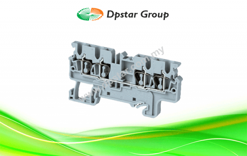 Spring Clamp Terminal Blocks - Top Entry Terminal Blocks - Multiple Connection - Connectwell CX2.5/4
