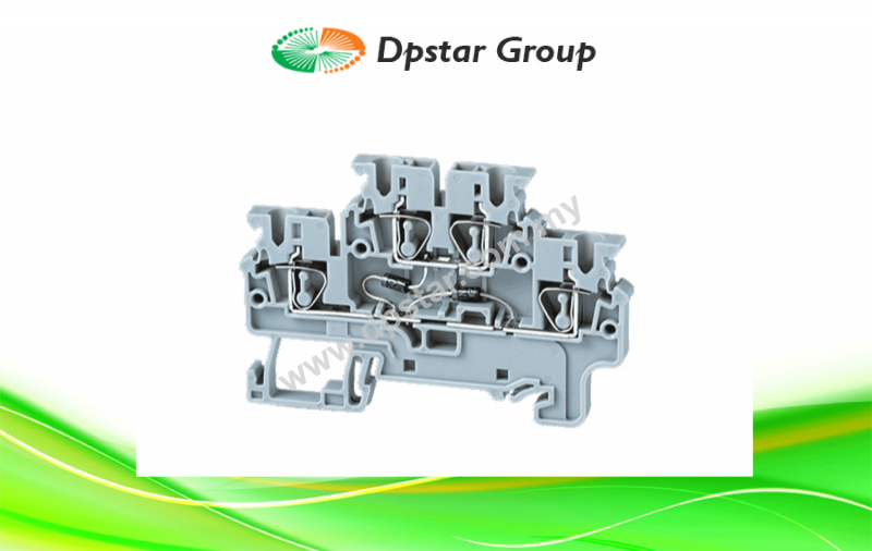 Spring Clamp Terminal Blocks - Top Entry Terminal Blocks - Electronic Component - Connectwell CXDL2.5(E)DD1