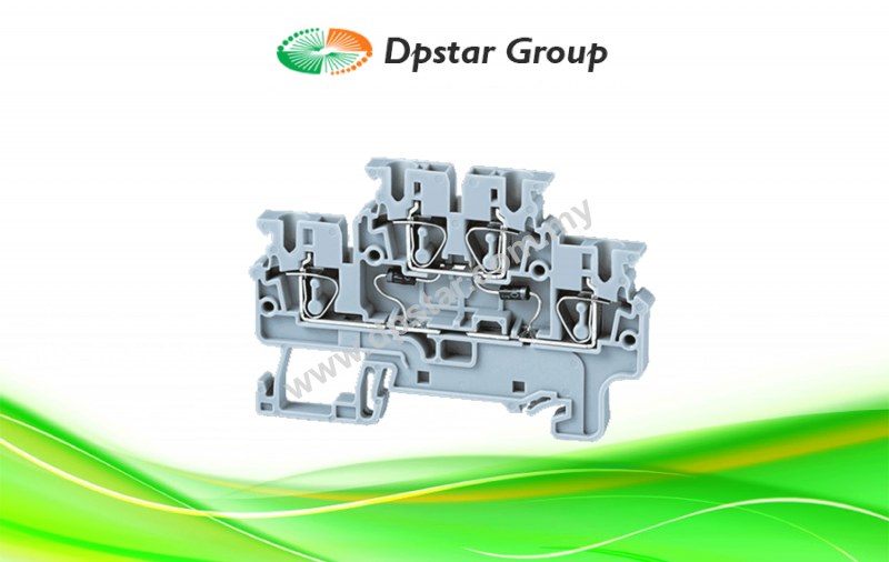 Spring Clamp Terminal Blocks - Top Entry Terminal Blocks - Electronic Component - Connectwell CXDL2.5(E)DD4