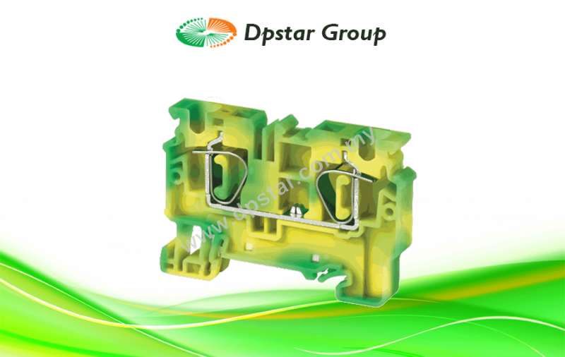 Spring Clamp Terminal Blocks - Top Entry Terminal Blocks - Grounding - Connectwell CXG4