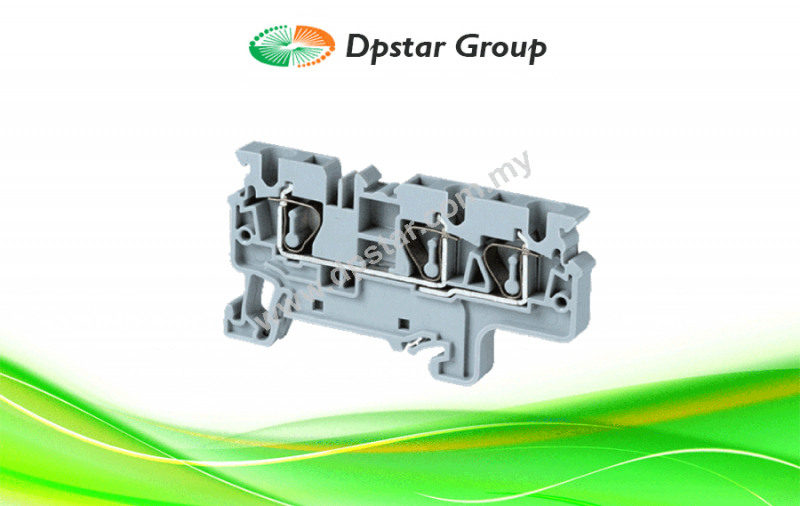 Spring Clamp Terminal Blocks - Top Entry Terminal Blocks - Multiple Connection - Connectwell CX4/3