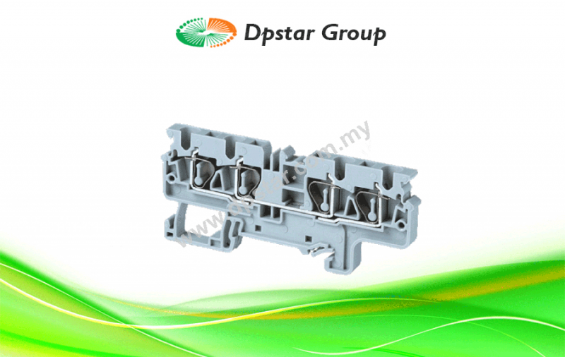 Spring Clamp Terminal Blocks - Top Entry Terminal Blocks - Multiple Connection - Connectwell CX4/4