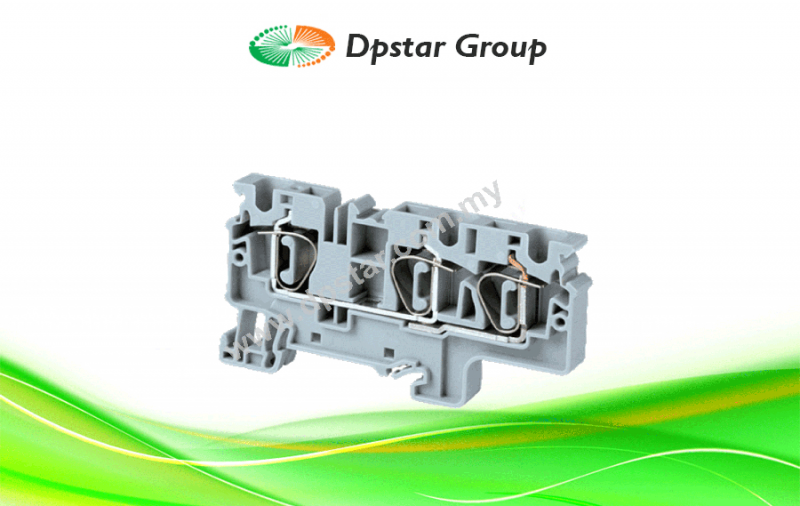 Spring Clamp Terminal Blocks - Top Entry Terminal Blocks - Multiple Connection - Connectwell CX6/3
