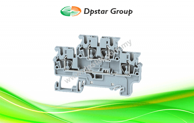 Spring Clamp Terminal Blocks - Top Entry Terminal Blocks - Multiple Level - Connectwell CXDL2.5