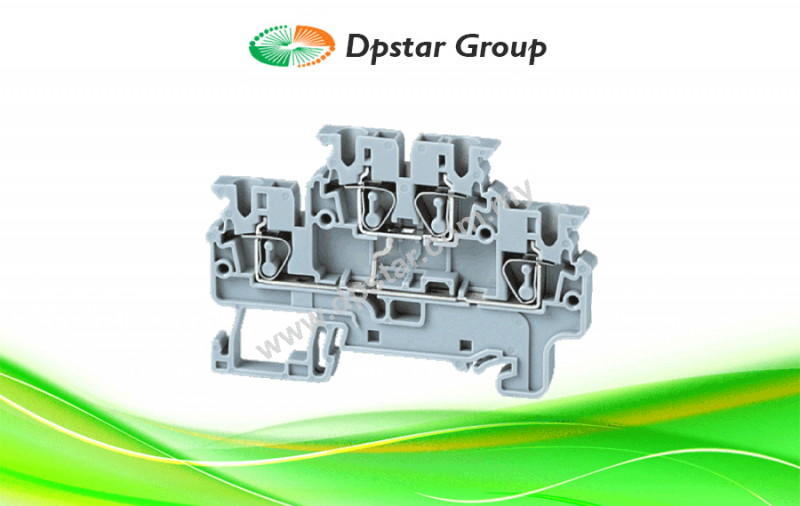 Spring Clamp Terminal Blocks - Top Entry Terminal Blocks - Multiple Level - Connectwell CXDL2.5(I.S)