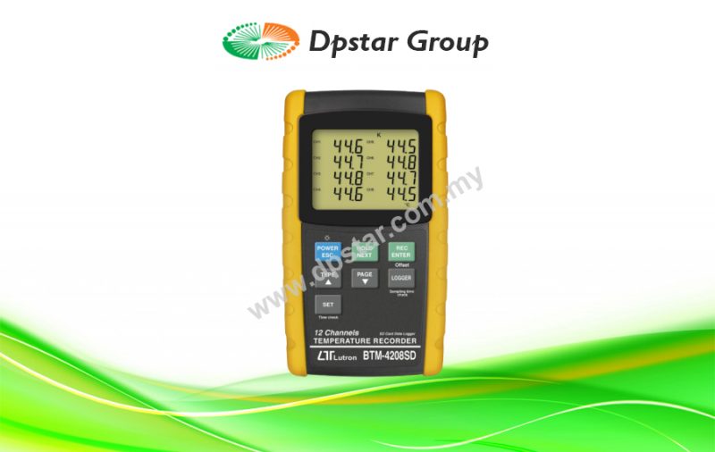 12 Channels Temperature Recorder - Lutron BTM-4208SD
