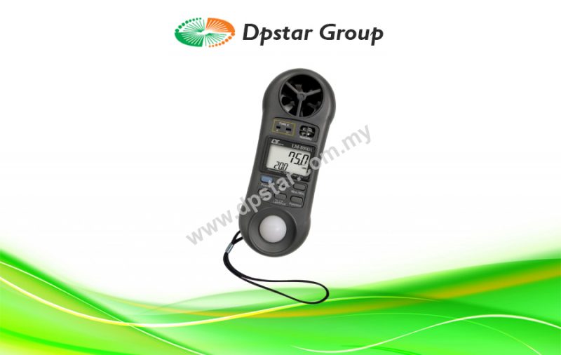 4 IN 1 |  Anemometer + Humidity meter + Light meter + Thermometer - Lutron LM-8000A