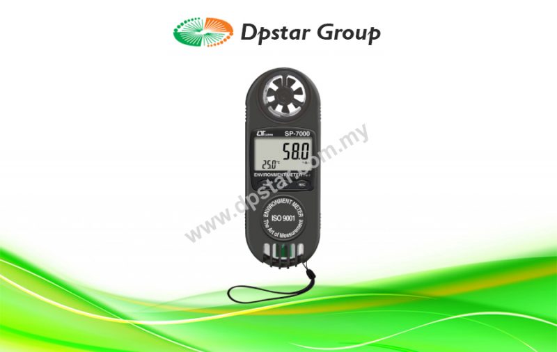 7 in 1 Anemometer, Humidity/Temperature - Lutron SP-7000