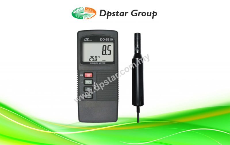 Dissolved Oxygen Meter, Two Displays - Lutron DO-5519