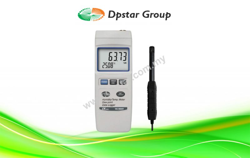 Humidity Meter, Data Logger, RS232 - Lutron YK-90HT