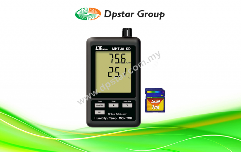 Humidity / Temperature Data Recoder + SD Card Real Time Data Recorder – Lutron MHT-381SD