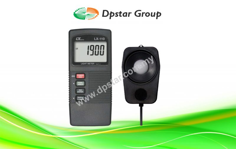 Light Meter + Type K/J Temperature - Lutron LX-110