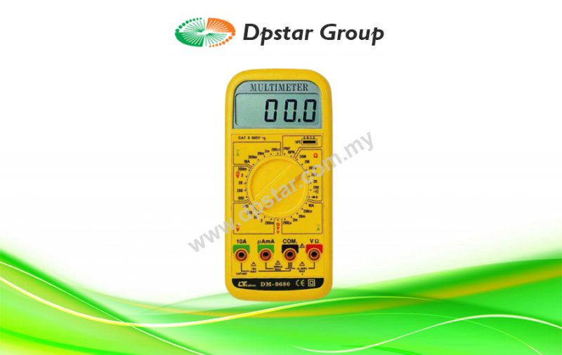Multimeter + Hard Carrying Case + Software + RS-232 Cable - Lutron DM-9680 KITS