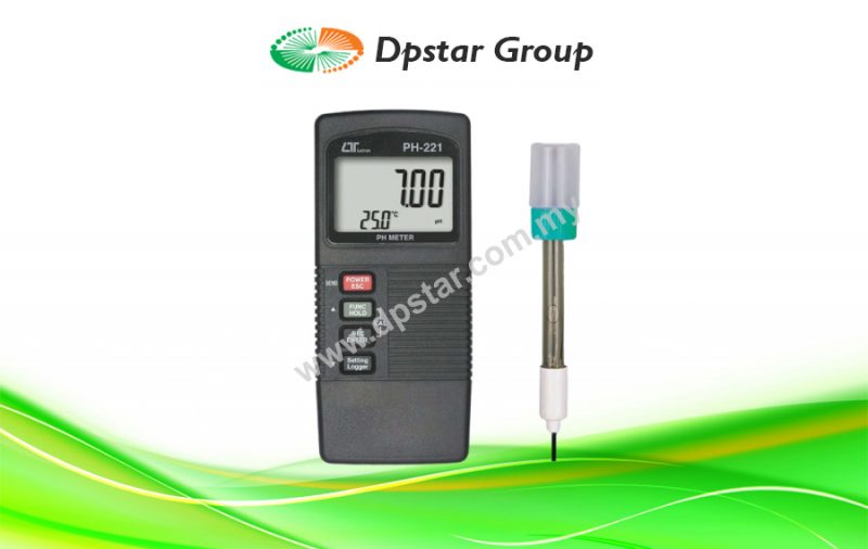 pH Meter, ATC ,Two Displays - Lutron PH-221