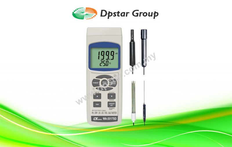 pH/ORP, DO, CD/TDS, Salt Meter – Lutron WA-2017SD