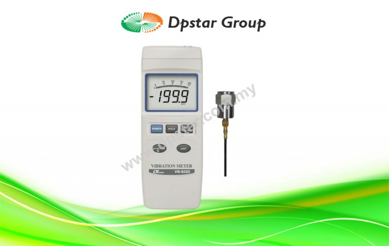 Vibration Meters Acceleration / Velocity / Displacement, RS-232 – Lutron VB-8203