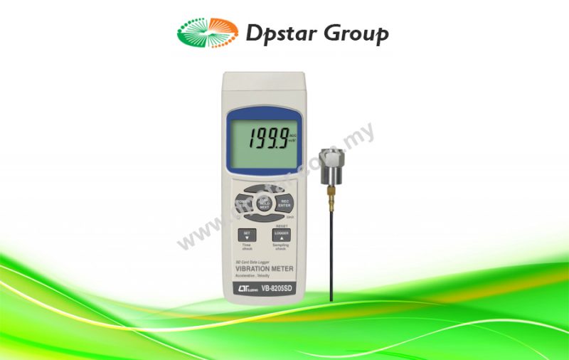 Vibration Meters + SD Card Real Time Data Recorder – Lutron VB-8205SD