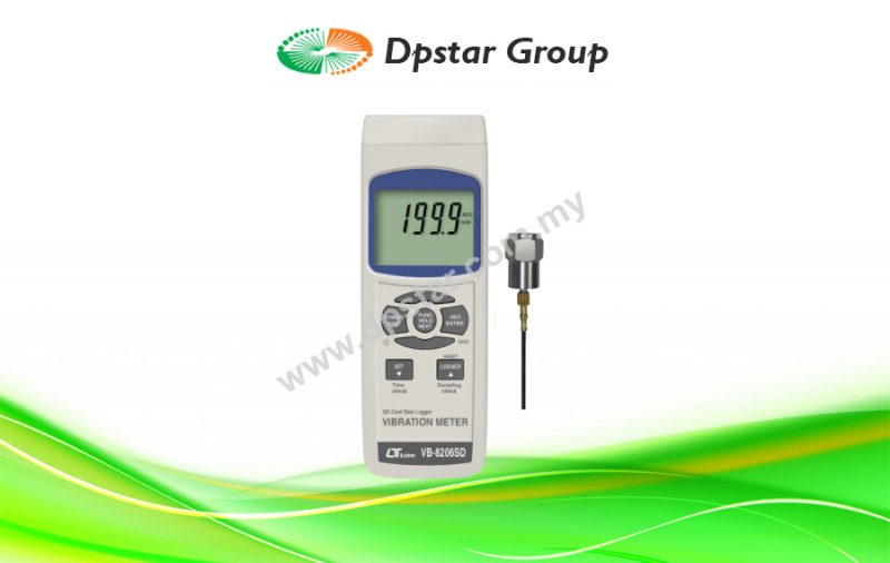 Vibration Meters + SD Card Real Time Data Recorder – Lutron VB-8206SD