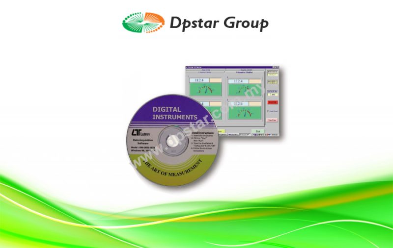 Windows Software, Data Acquisition, Data Logger, Data recorder, 8 Channels – Lutron SW-U801-WIN