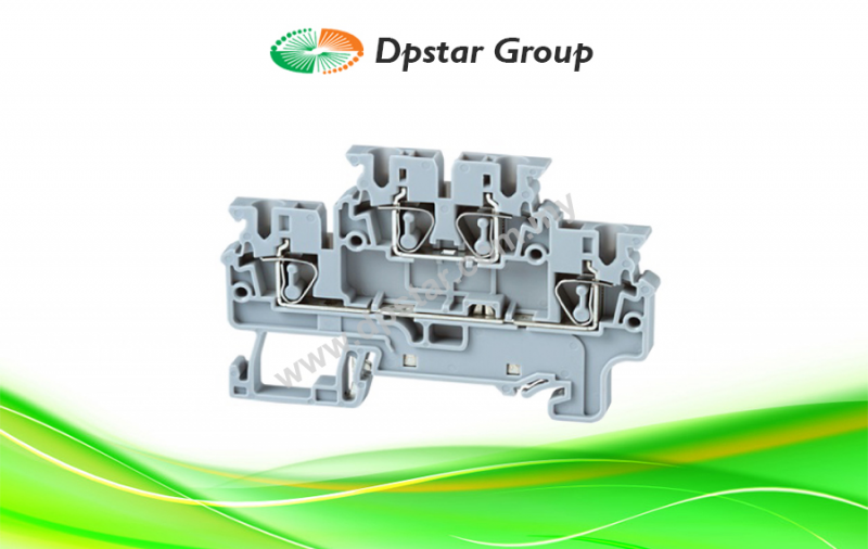 Spring Clamp Terminal Blocks – Top Entry Terminal Blocks – Multiple Level – Connectwell CXDLG2.5