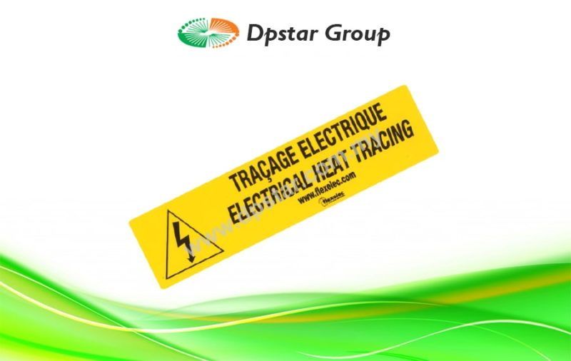 Signposting Self-Adhesive Label For Heat Tracing - Flexelec FX/ETIQ